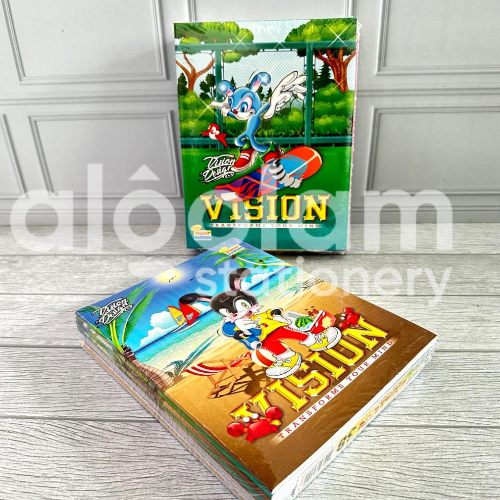 

Berkualitas! SATU PACK ( 10 PCS ) Buku Tulis Vision 38 ~