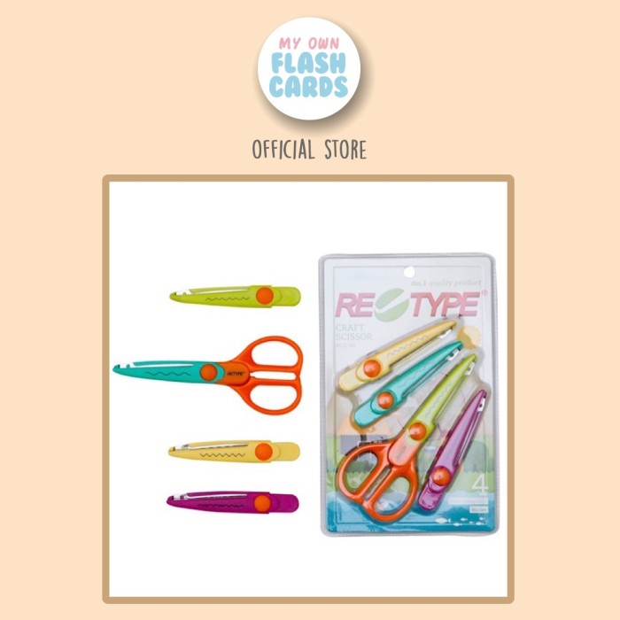 

Promo Retype Craft Scissors - Gunting Anak Bergerigi Kerajinan Tangan Kids
