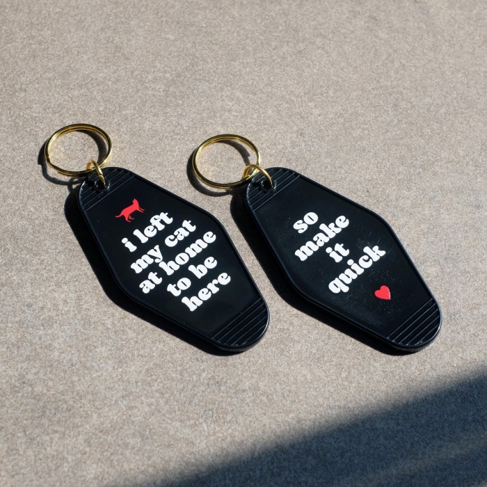 Make It Quick Motel Keychain