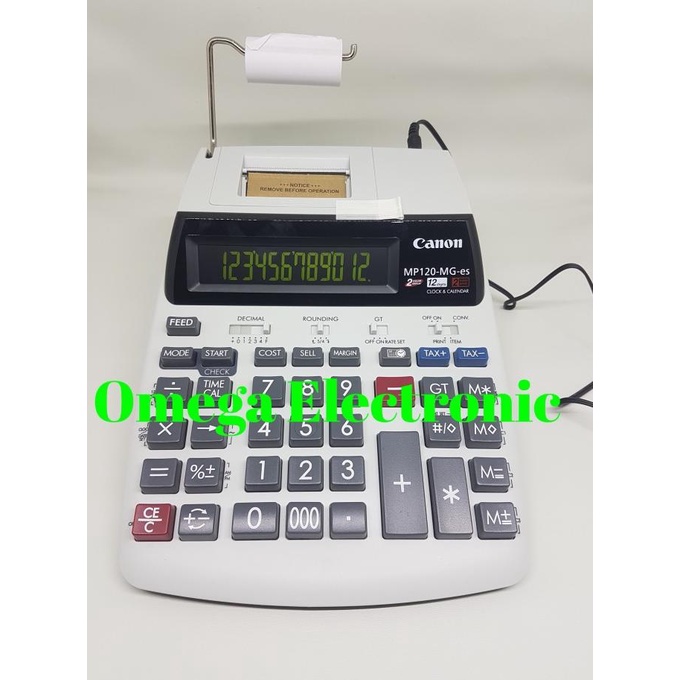 

Canon Calculator MP120-MG - Printing Struk Kasir Kalkulator 12 Digits