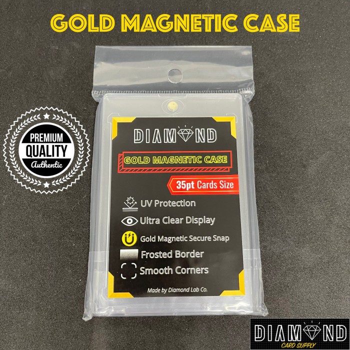 

Promo Diamond Gold Magnetic Case Magnet Card Holder Kartu 35Pt Not Ultra Pro