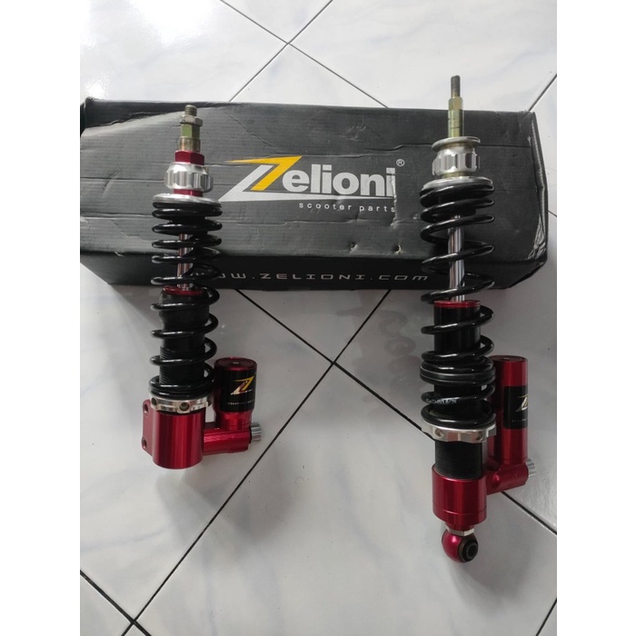 {Bekas} shock shockbreaker vespa zelioni red black primavera sprint 3v iget Murah