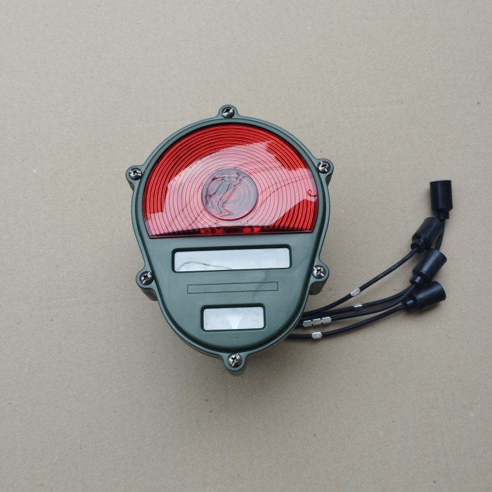 Lampu Belakang/Stop Lamp Tengkorak Military Jeep Willys Kuning Kode Hk308