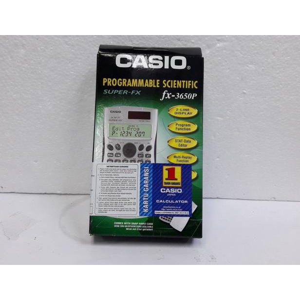 

CASIO KALKULATOR FX- 3650 P