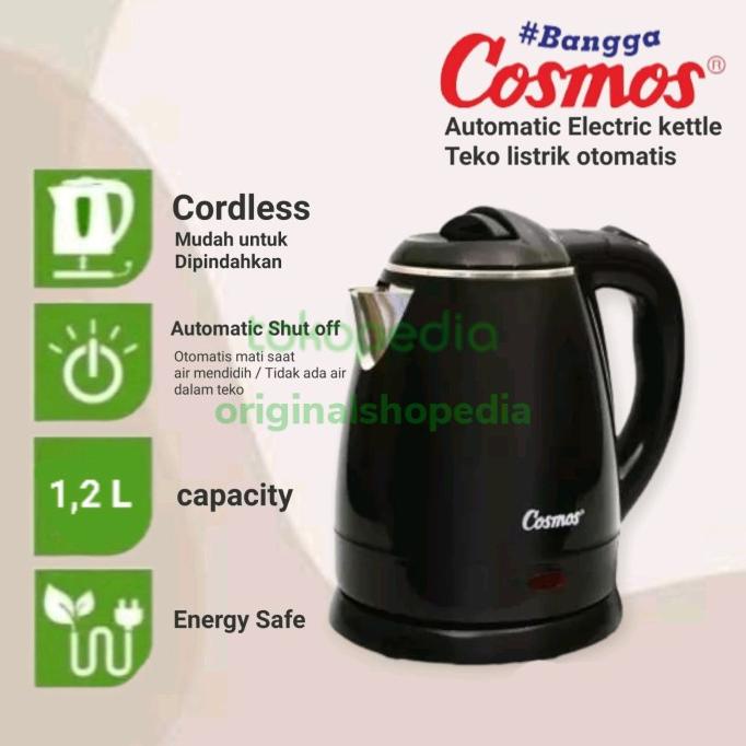 hanya disini] Kettle cosmos CTL210 Hitam Teko air listrik cosmos Pemanas air CTL 210