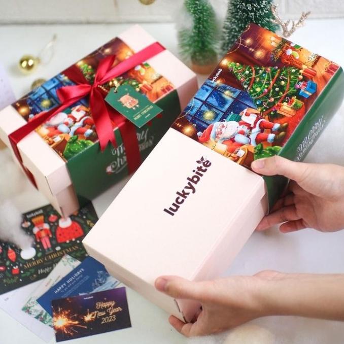 

Hampers Natal / Christmas Hampers - Semi Hardbox - Red Velvet Cookies Melulujajan