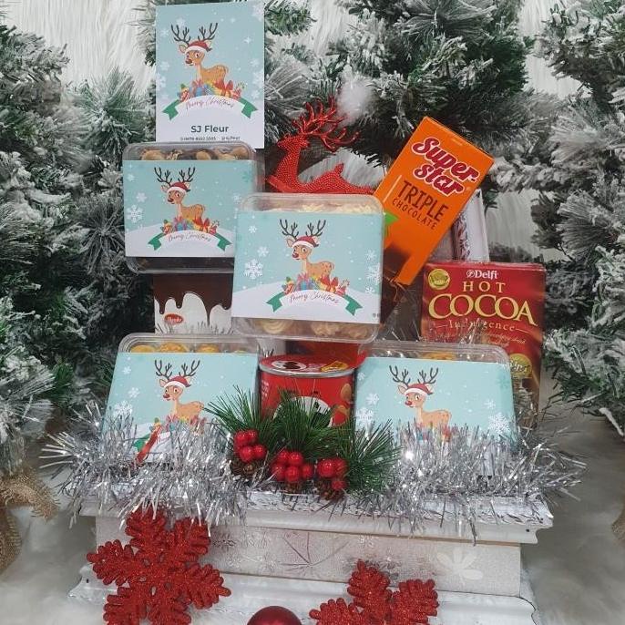 

Paket Dekorasi Hampers Natal Christmas Parcel Hadiah Kue Kering 55 - Melulujajan