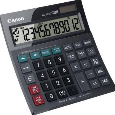 

Kalkulator Calculator CANON AS-220RTS Desktop Check & Correct 220 RTS