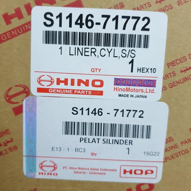 Liner Dutro Boring Dutro Plat Piston Hino 300 Dutro Dyna Asli