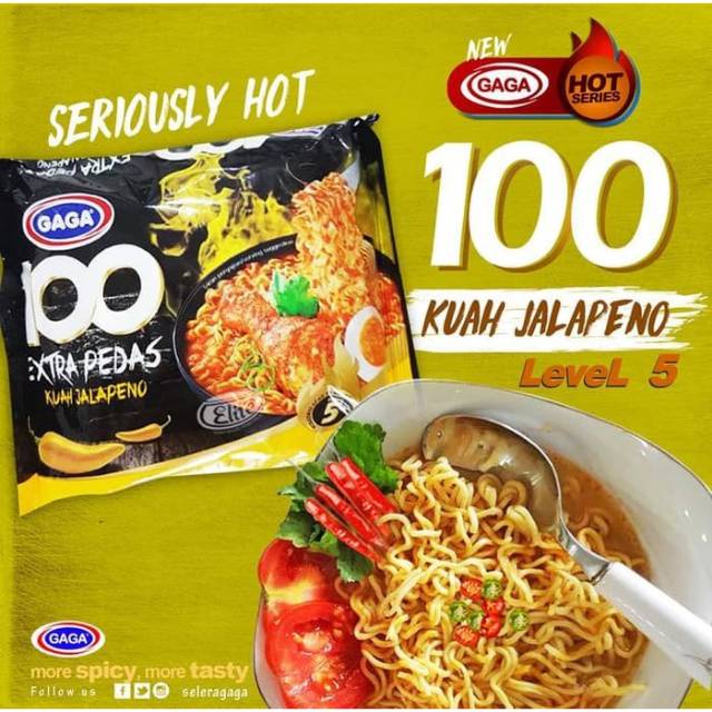 

[harga grosir] Mie gaga 100 kuah I goreng jalapeno level 5