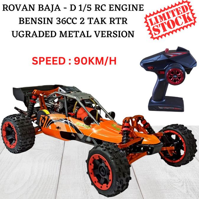 RC Car Rovan Baja 1/5 90km/h 36CC 2TAK / RC Mobil Bensin Engine Buggy