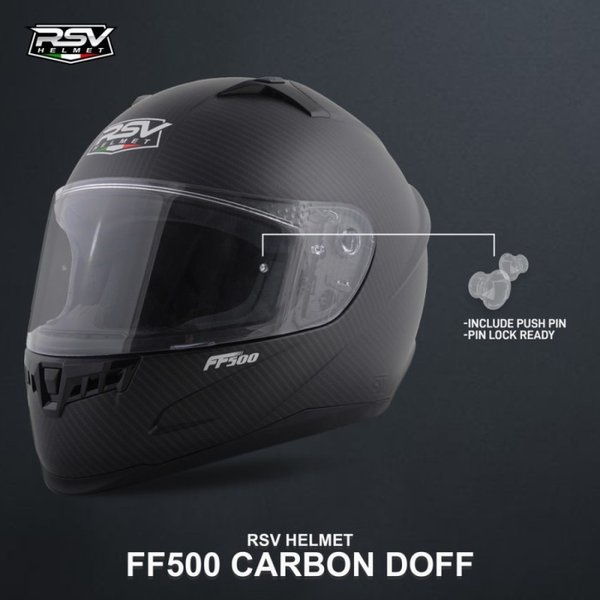 RSV HELM FF500 MOTIF CARBON GPRAHIC DOFF FF 500 FULLFACE