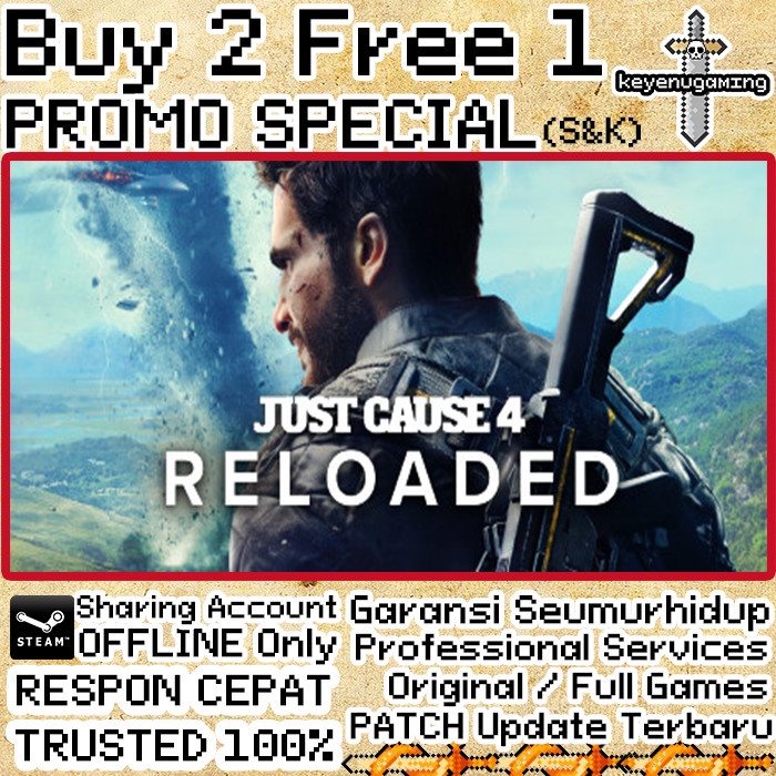Just Cause 4 Reloaded PC FULL DLC - Buy 2 Get 1 GAME Original