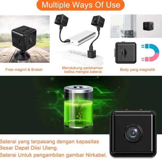 Berkualitas EYESEC CCTV X6D Mini Camera WIFI HD SPY Cam 1080P Kamera Indoor WIFI Trending