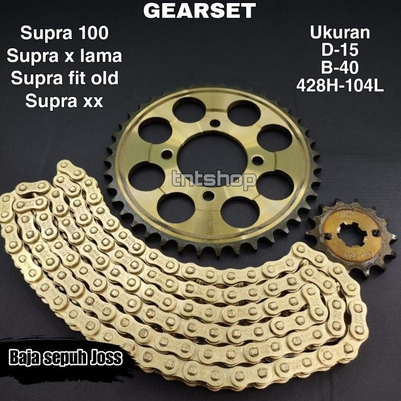 Gear Gir set Supra x lama Supra xx Supra fit lama grand gigi tarik rantai roda gearset girset Supra 