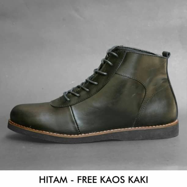 SEPATU BOOTS PRIA ALOOF CARE BLACK