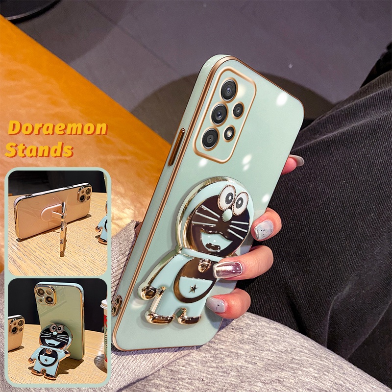 Casing Hp Samsung A52 5G A52s 5G A51 M40s M51 M33 5G M60s M62 F62 Case Doraemon pola Multifungsi ber