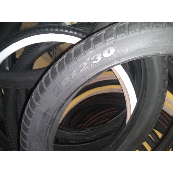 20 X 2.30 BAN LUAR SEPEDA LISTRIK SELIS SWALLOW, BMX BESAR HITAM 230 ORIGINAL