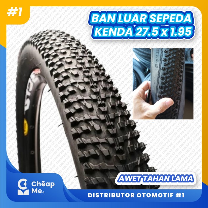 BAN LUAR SEPEDA KENDA 27.5 X 1.95 MTB FS / BAN LUAR KENDA 27.5 X 1.95 ORIGINAL