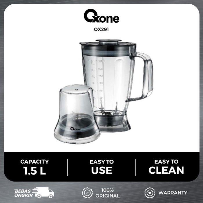 [Ori] Oxone Ox291 Gelas Blender 1.8 L Dan Grinder 200Ml Premium Quality Diskon