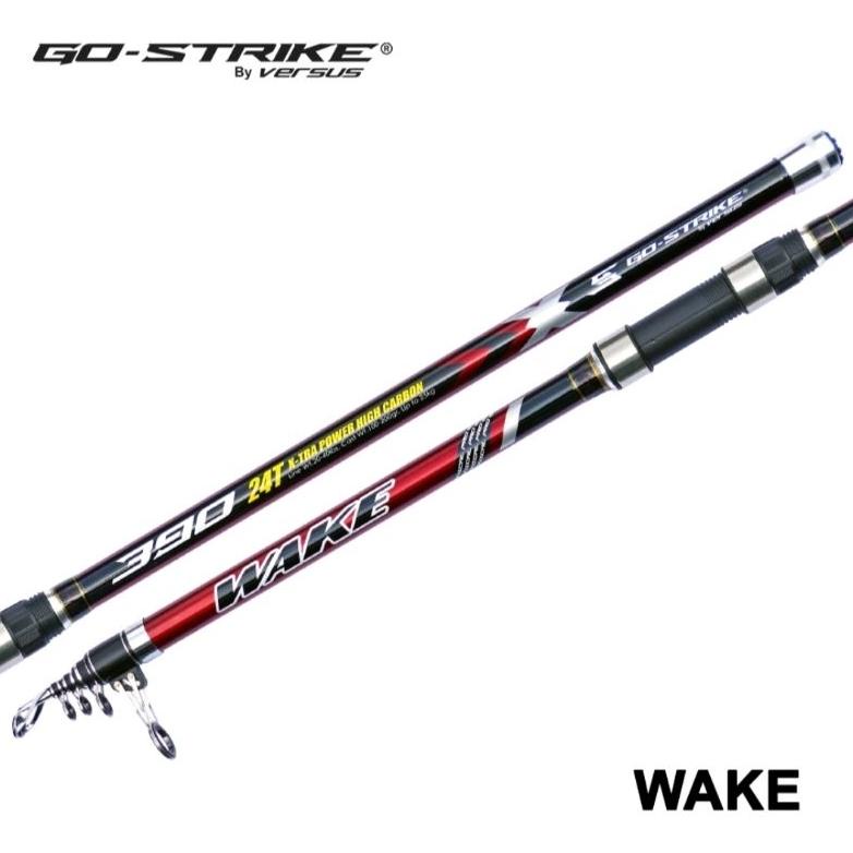 JORAN TELESCOPIC GOSTRIKE VESUS NEW WAKE BAHAN FULL CARBON KAKU PANJANG 390 | 420 | 450CM