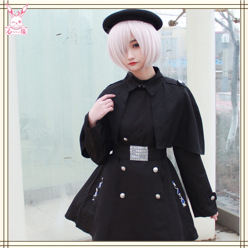 Fate/Grand Order cosplay Mash Kyrielight cosplay costume and Mash Kyrielight wig