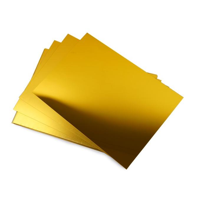 mit LEMBARAN MIRROR GOLD / AKRILIK LEMBARAN EMAS UKURAN 40X60 2MM