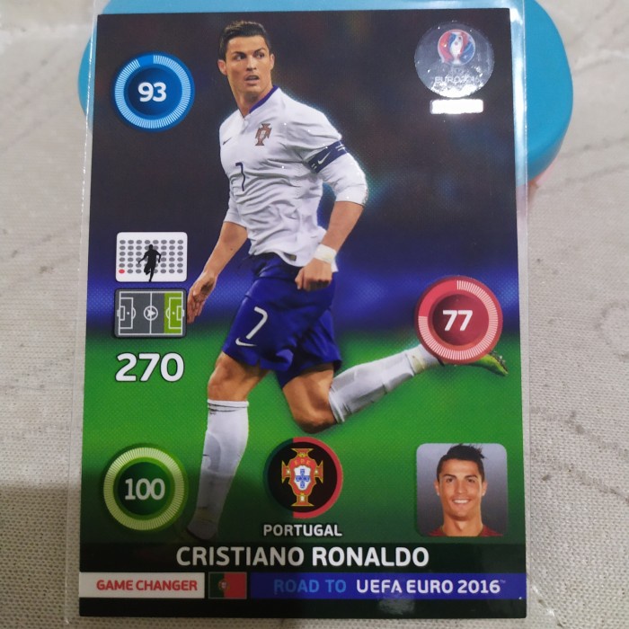 kartu bola panini game changer cristiano ronaldo glossy card terbaik rerekeke85