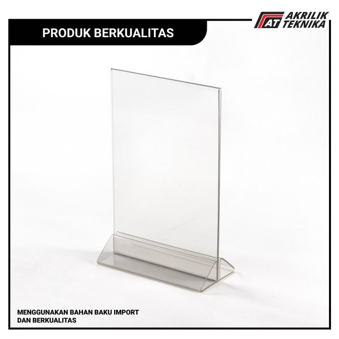 mit TEMPAT BROSUR / TENT HOLDER / TENT CARD AKRILIK DISPLAY A5 SEGITIGA
