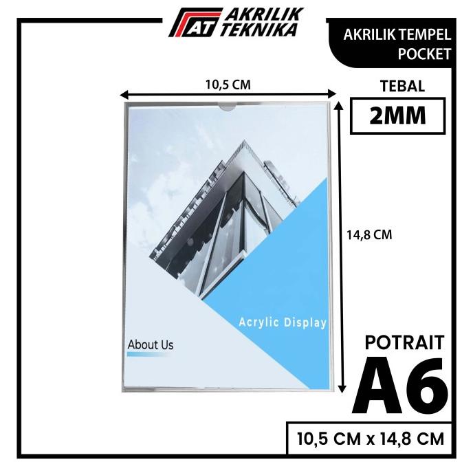 

mit ACRYLIC POCKET FRAME / AKRILIK THICKER / AKRILIK BROSUR A6