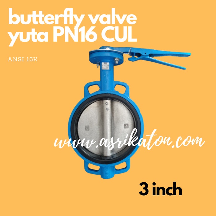 BUTTERFLY VALVE YUTA 3 INCH PN16