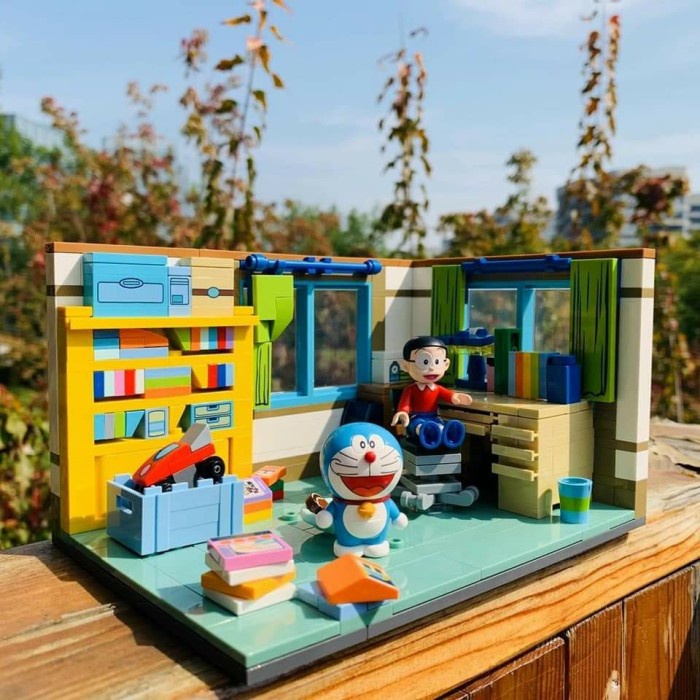 keeppley doraemon nobita room lego doraemon
