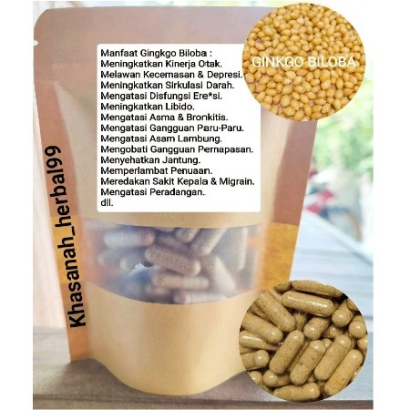 $+$+$+$+] Ginkgo/Gingko Biloba untuk vertigo isi 100 kapsul