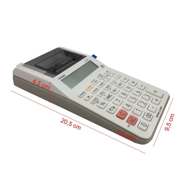 

KALKULATOR KASIR PRINTING CASIO HR-8RC-WE MINI PRINT CALCULATOR 8 RC ORIGINAL TERBARU