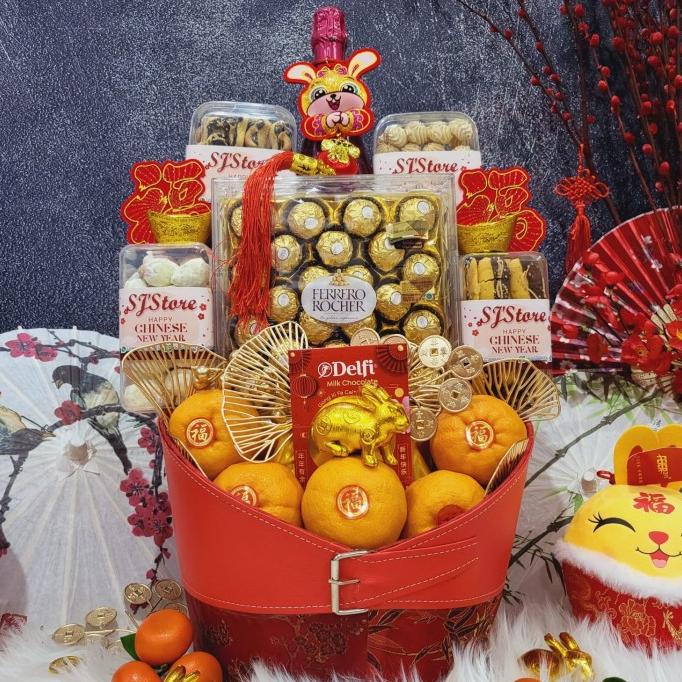 

Terlarisss - Paket Dekorasi Hampers Imlek Parcel Hadiah Kue Kering 017 - Langsung Kirim