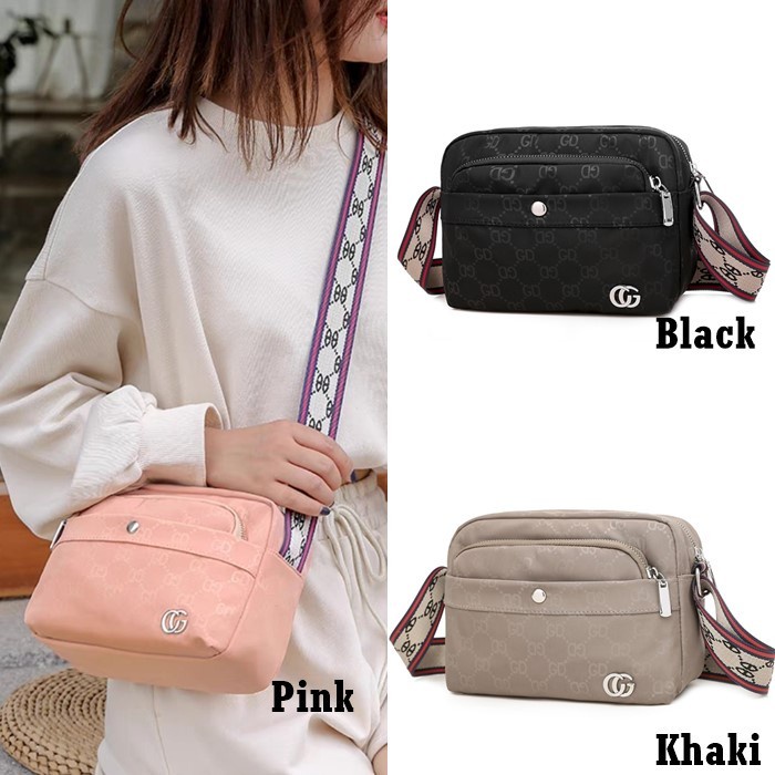 Sling Bag GD57542 Tas Selempang Nylon CG Wanita Casual Santai Import ORIGINAL 100%