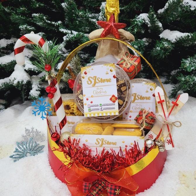 

Terlarisss - Paket Dekorasi Hampers Natal Christmas Parcel Hadiah Kue Kering 461 - Langsung Kirim