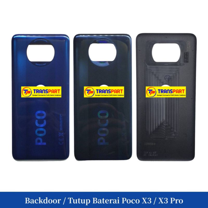 Backdoor / Tutup Baterai Poco X3 / X3 Pro