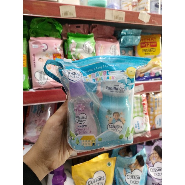 Cussons baby TRAVEL ESSENTIAL PACK || paket set sabun & bedak bayi
