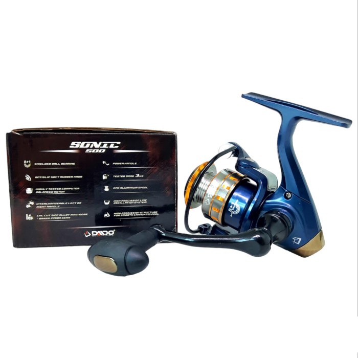 Reel Mini SPOOL BESI DAIDO SONIC 500 POWER HANDLE 8+1 BB