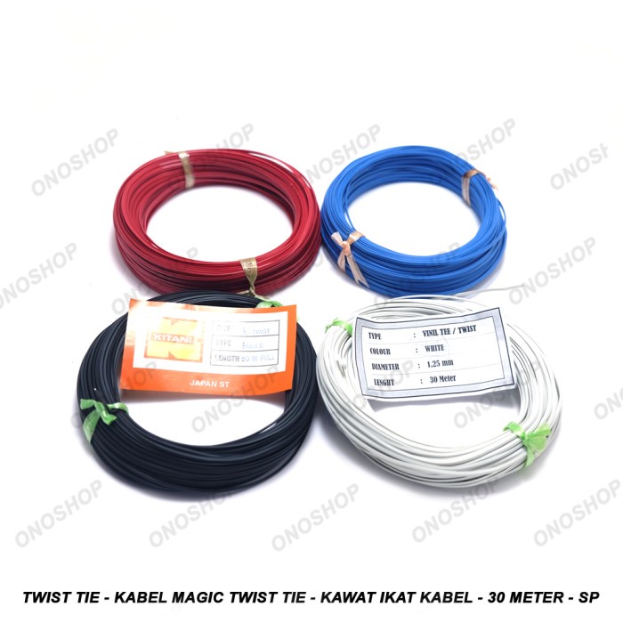 

Twist Tie - Kabel Magic Twist Tie - Kawat Ikat Kabel - 30 Meter - SP