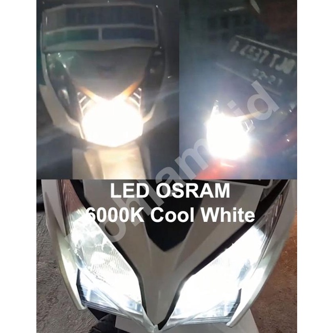 Lampu Motor Led Osram Spacy Fi (Putih) Bohlam H6 M5 T19 Ac Dc