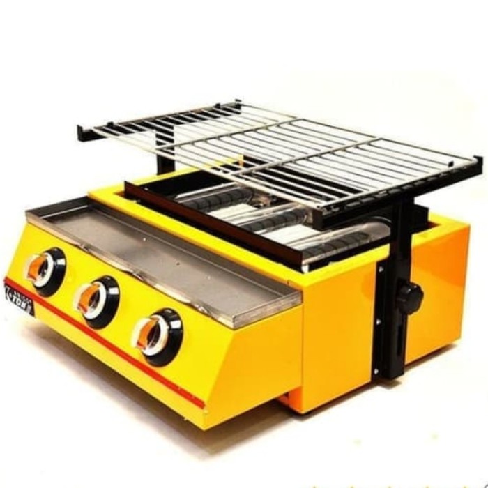 ✨New Ori Kompor Panggangan Sosis Bbq 3 Tungku Victon Et-K122-B Berkualitas