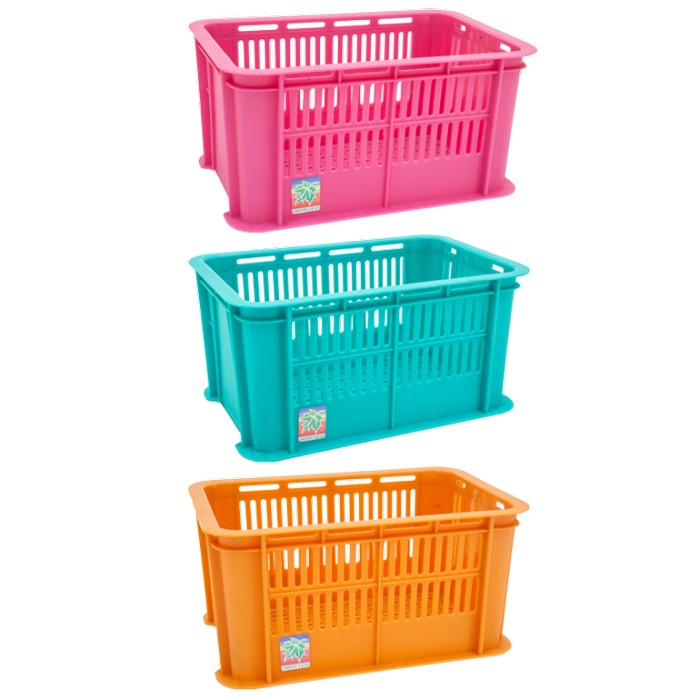 STELLA Mini Case 2252 Green Leaf Kotak / Keranjang Susun Serbaguna