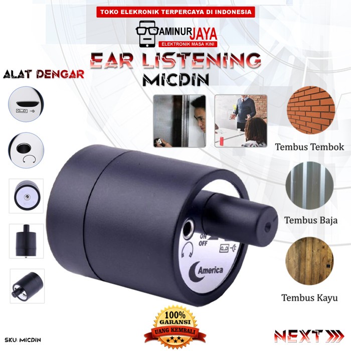 Promo Microphone Detector Deteksi Suara Kebocoran Pipa Air Tembus Tembok