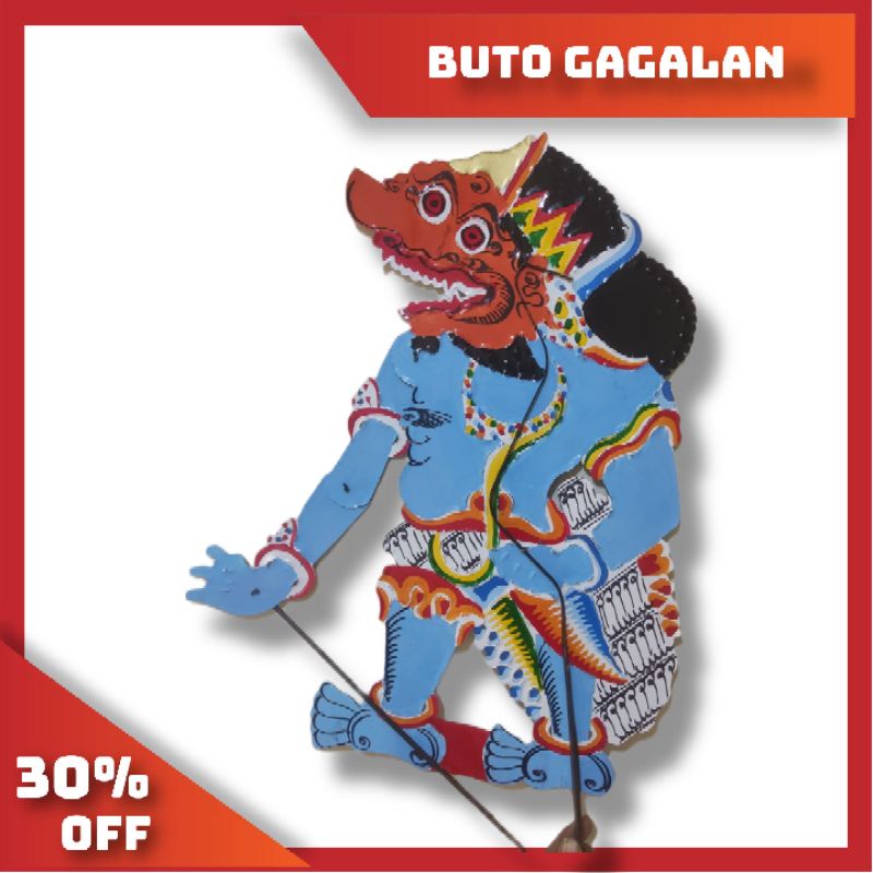 wayang kulit bahan duplex buto gagalan