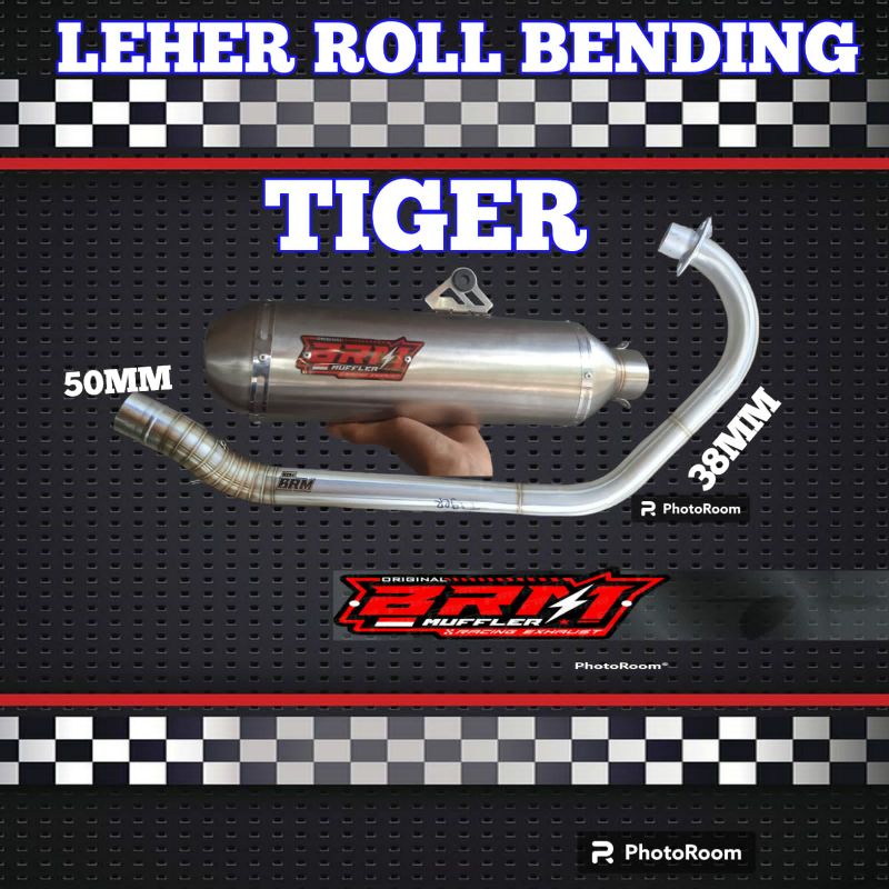 Knalpot BRM KAPSUL TIGER LEHER ROLL BENDING TIGER DM 38-50MM PROMO terlaris termurah promo cod