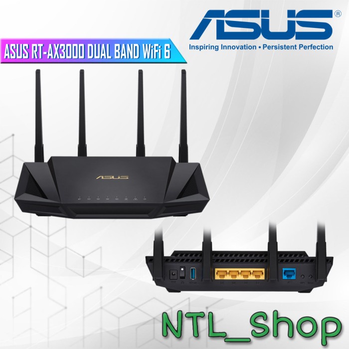 Asus RT-AX3000 Dual Band - ASUS RT-AX3000 DUAL BAND WiFi 6 ROUTER