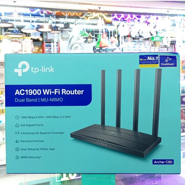 TPLINK Archer C 80 AC1900 WiFi Router / Archer C80 AC 1900 Mu-Mimo