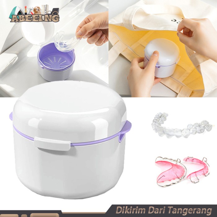 *****] Tempat Wadah Kawat Gigi Palsu Behel Ortho Orthodontic Kotak Retainer